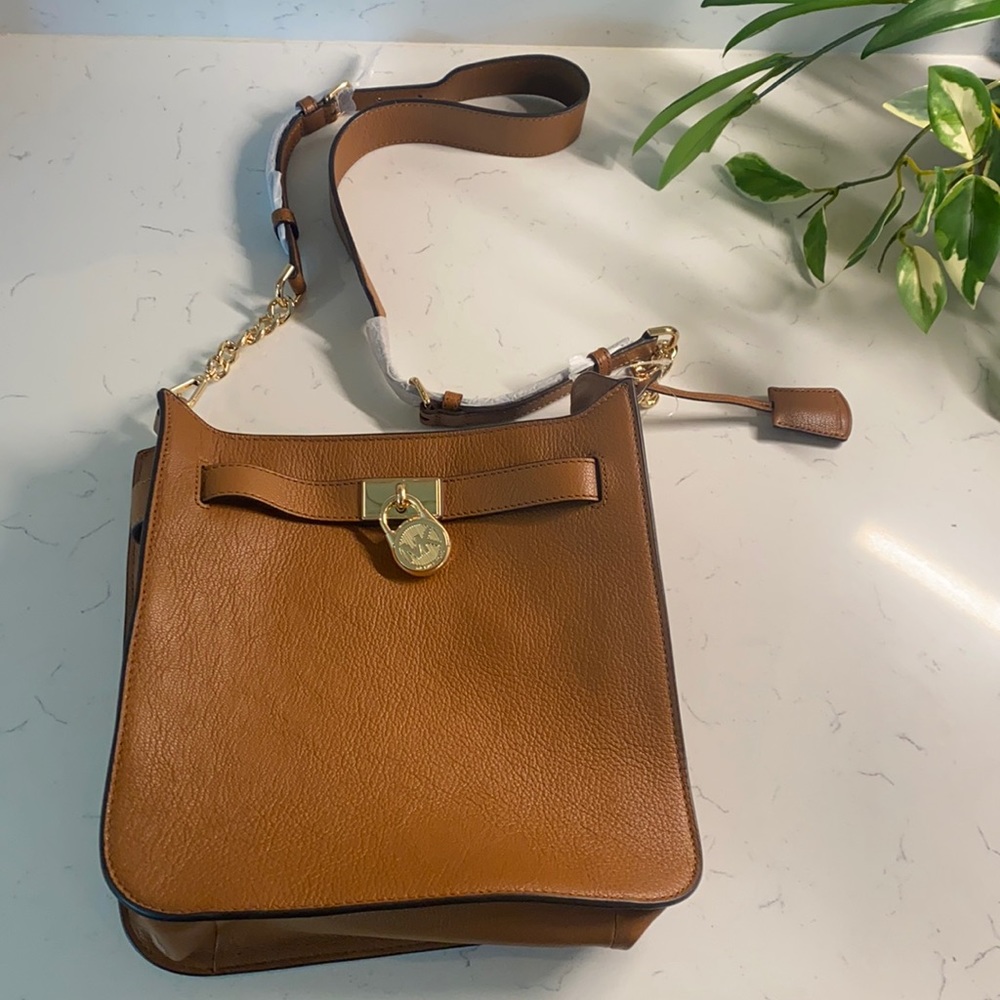 NWT Michael Kors authentic brown leather bag